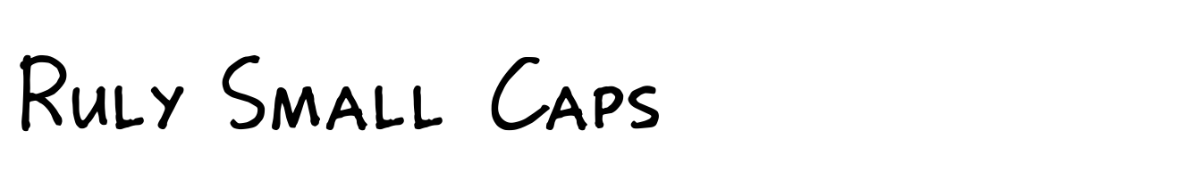 Ruly Small Caps